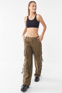 I.AM.GIA Sz XS Olive Green Cargo Altra Mid-Rise Utility Pant